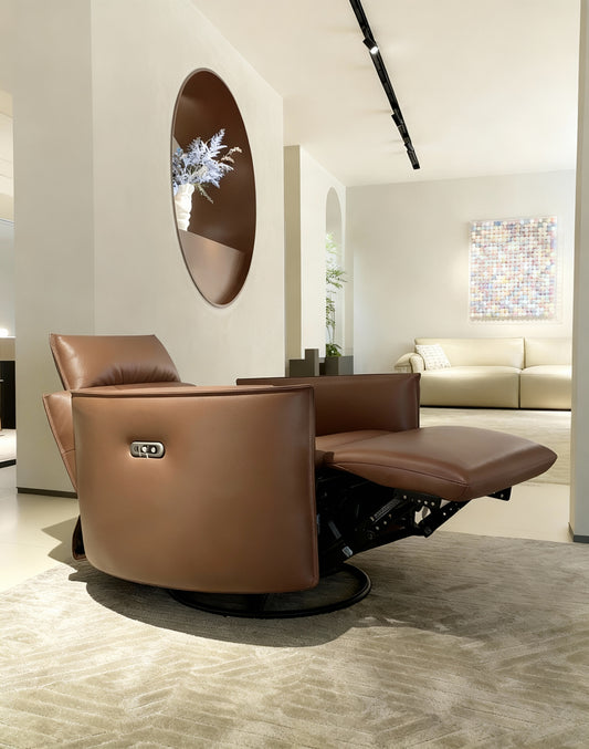沉睡貴族 Leopold Lounge Chair 全皮電動旋轉躺椅(2)
