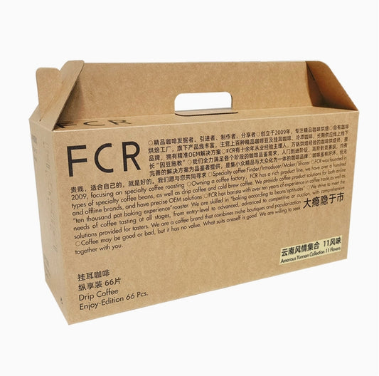FCR掛耳咖啡云南普洱保山西双版纳瑰夏多風味组合纯黑11風味66杯