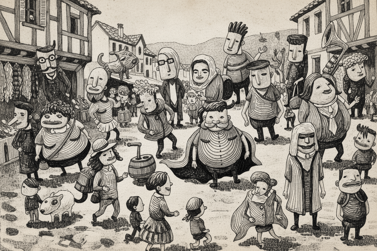 奇幻魔法繪本系列 村景 Village Scene