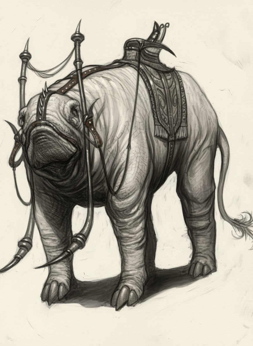 奇幻魔法繪本系列 旅途中的巨象 Giant elephants on the road