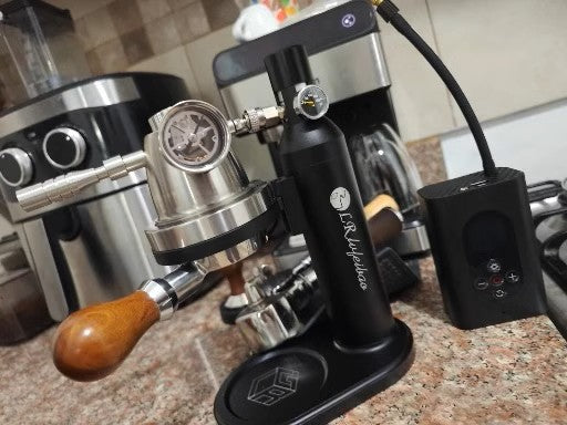 LR 戶外露營攜帶式 氣泵半自動濃縮咖啡機