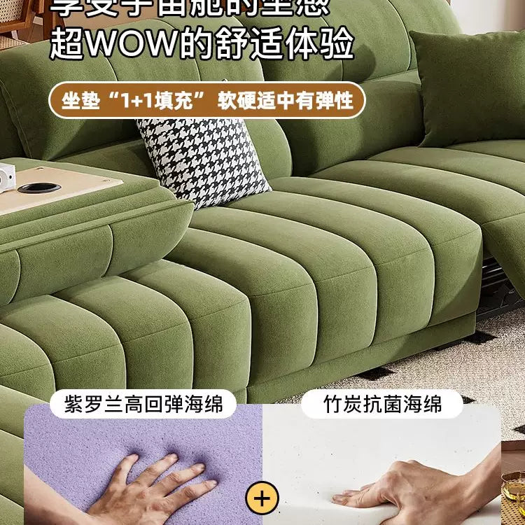 慢慢(Man Man)多功能零靠牆電動沙發 可翻蓋茶几貓抓布(7)