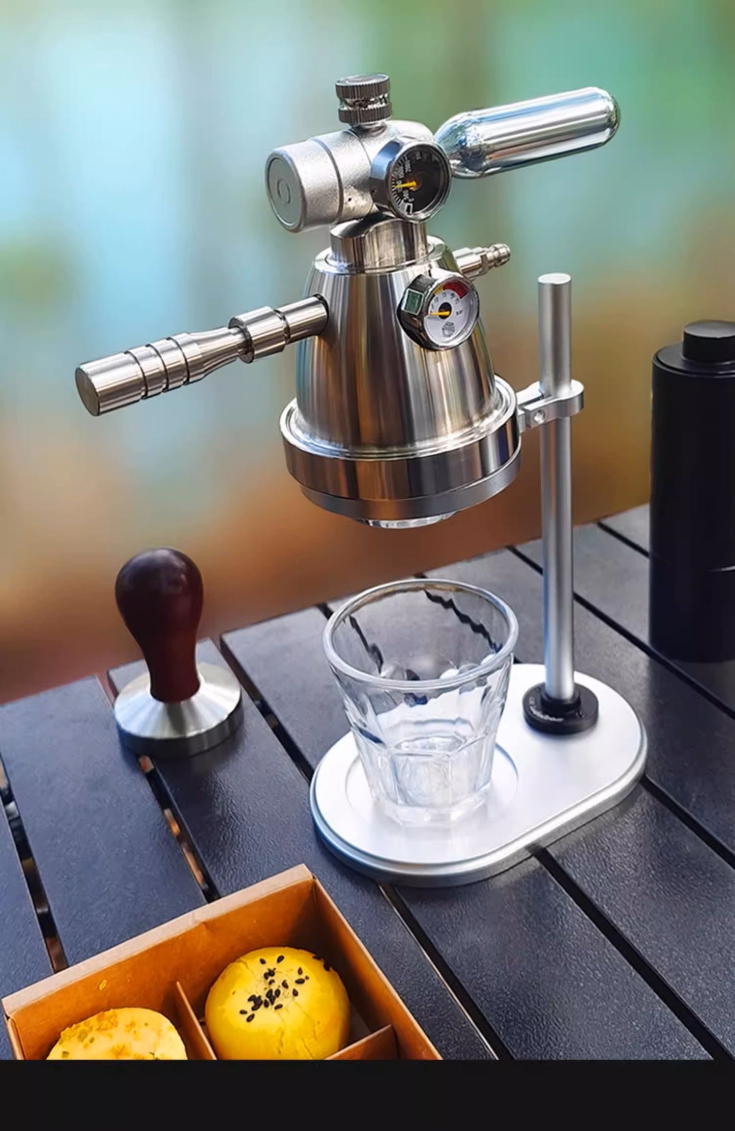 LR 戶外露營攜帶式 氣泵半自動濃縮咖啡機