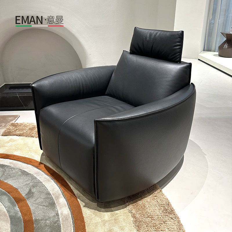 沉睡貴族 Leopold Lounge Chair 全皮電動旋轉躺椅