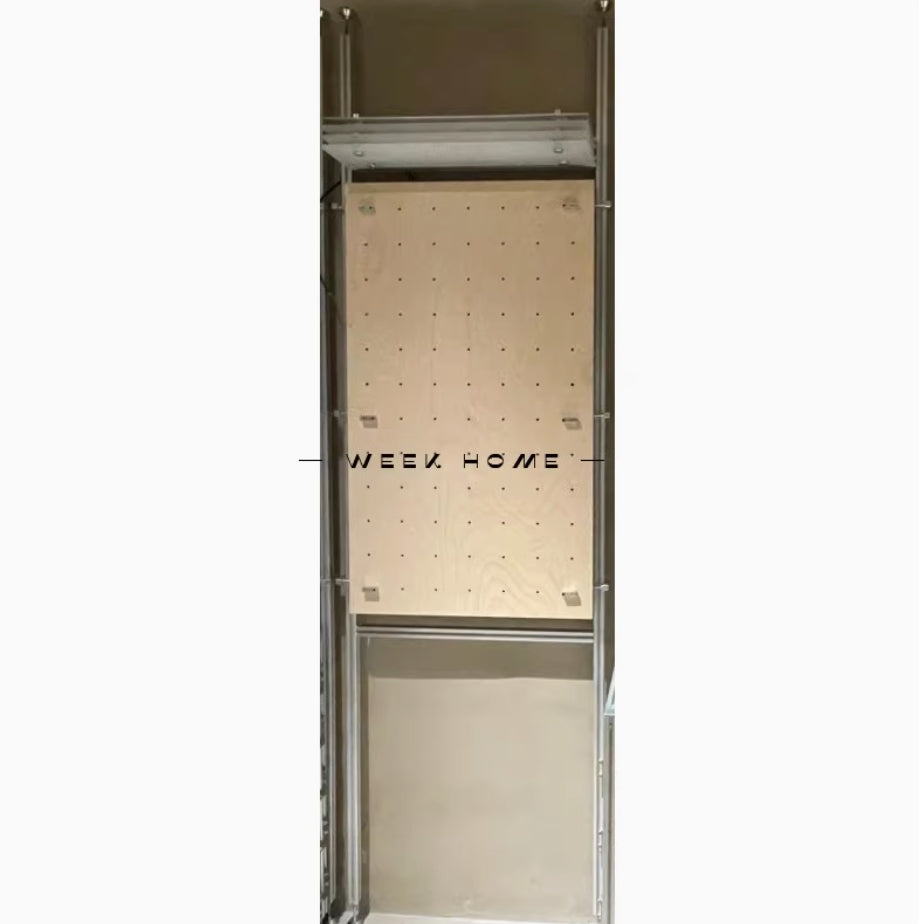 頂天立地洞洞板海洋板層架鋁合金型材玄關隔斷陳列展示櫃子斗櫃