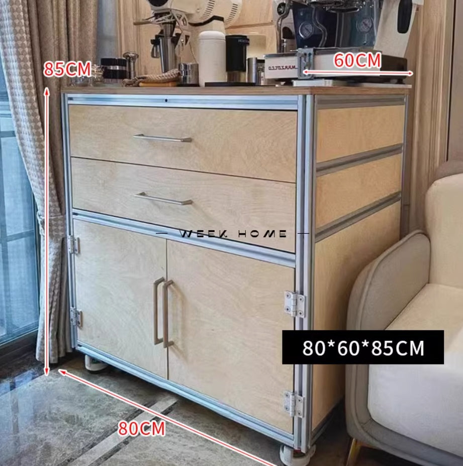 頂天立地洞洞板海洋板層架鋁合金型材玄關隔斷陳列展示櫃子斗櫃
