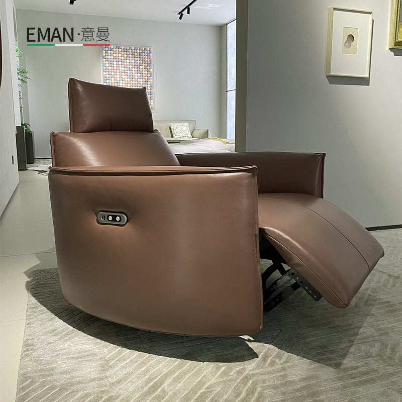 沉睡貴族  Leopold Lounge Chair 全皮電動旋轉躺椅