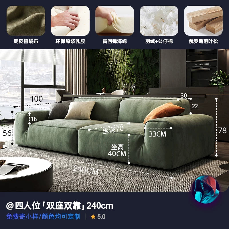 現代簡約沙發布套可拆洗防貓抓磨砂麂皮絨布藝沙發客廳貴妃組合（8）