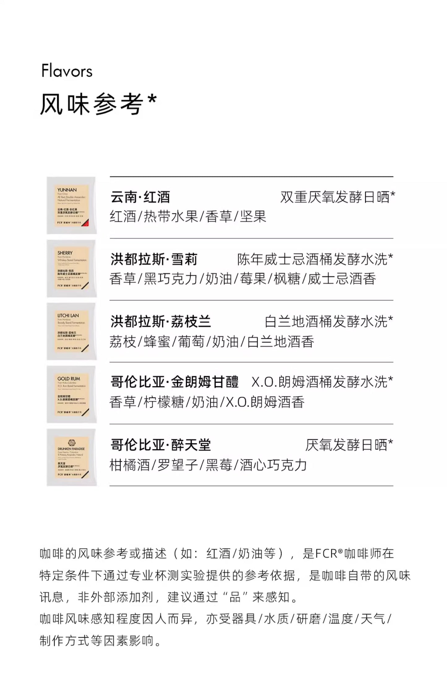 FCR酒香咖啡掛耳洪都拉斯雪莉威士忌桶酿酒桶荔枝蘭云南红酒10杯