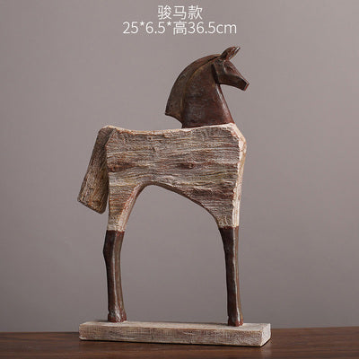 美式復古創意裝飾馬擺件