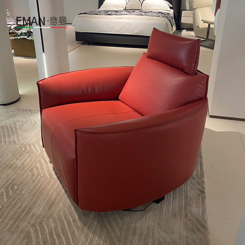 沉睡貴族  Leopold Lounge Chair 全皮電動旋轉躺椅