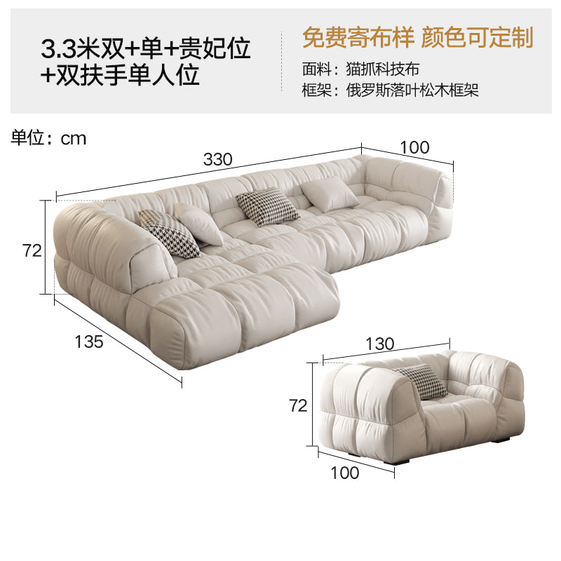 雲朵泡芙 Cloud Puff Sofa (貓抓皮)